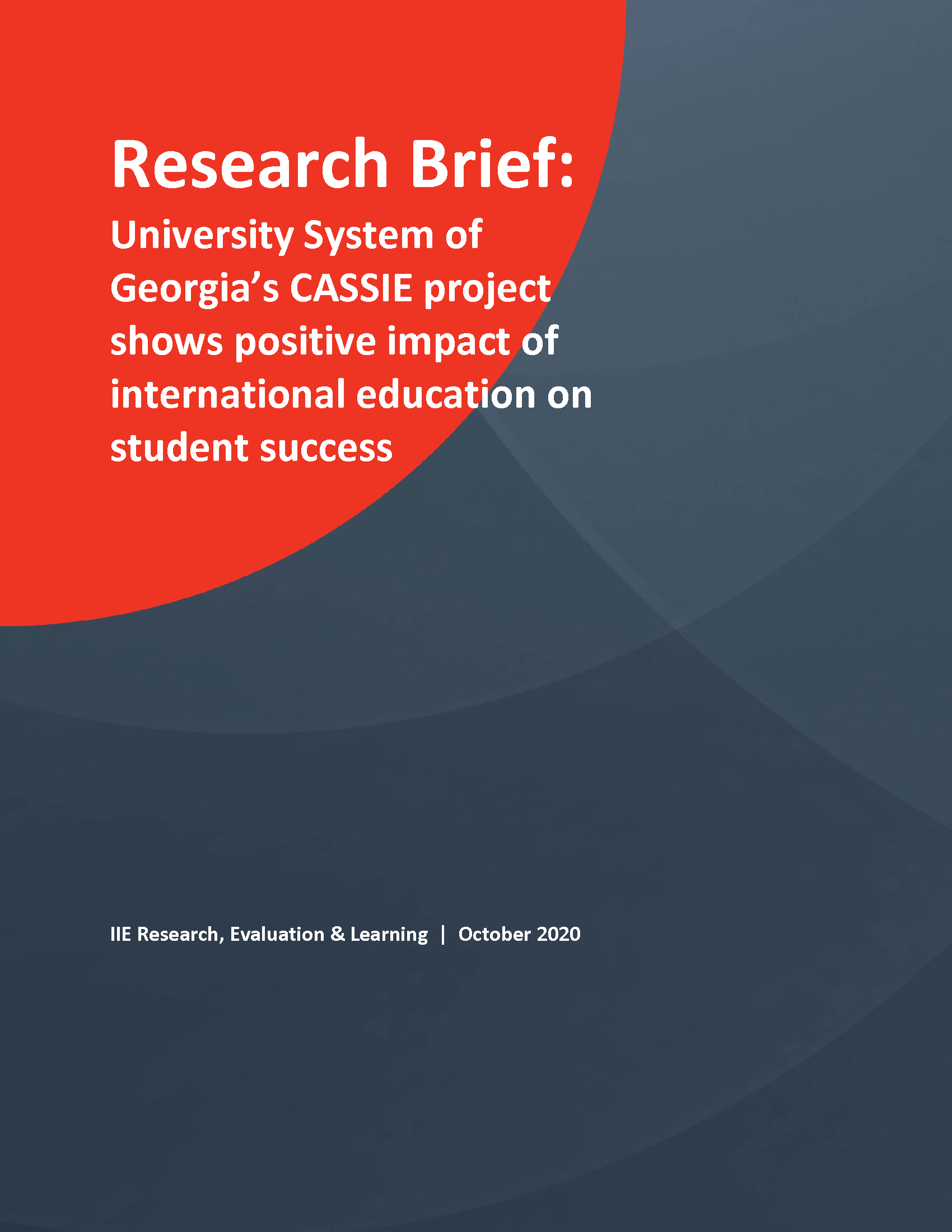 CASSIE Research Brief - cover page