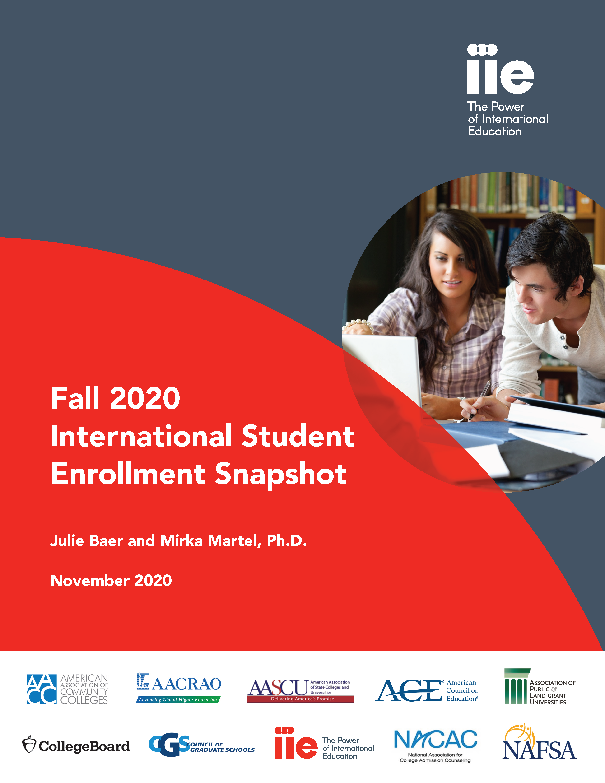 Cover of the Fall 2020 Internaional Student Snapshot Report