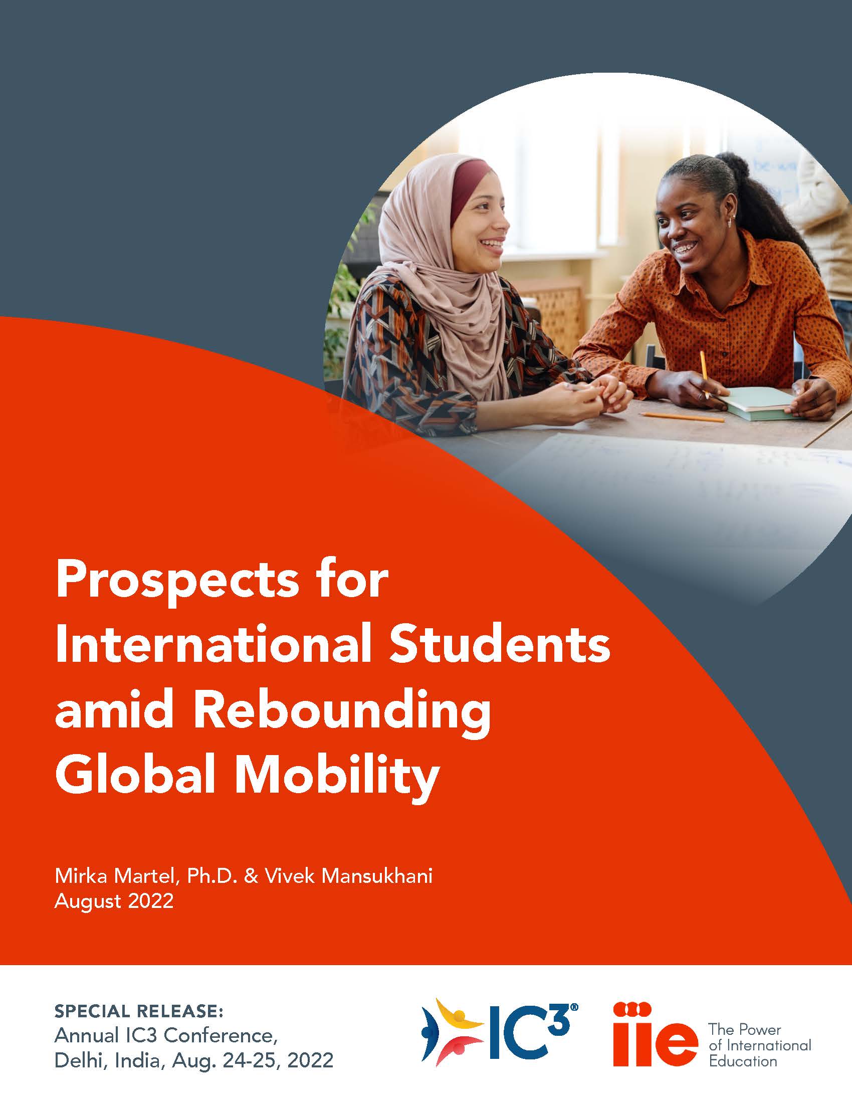 Cover of IC3 - IIE publication, "Prospects for International Students amid Rebounding Global Mobility"