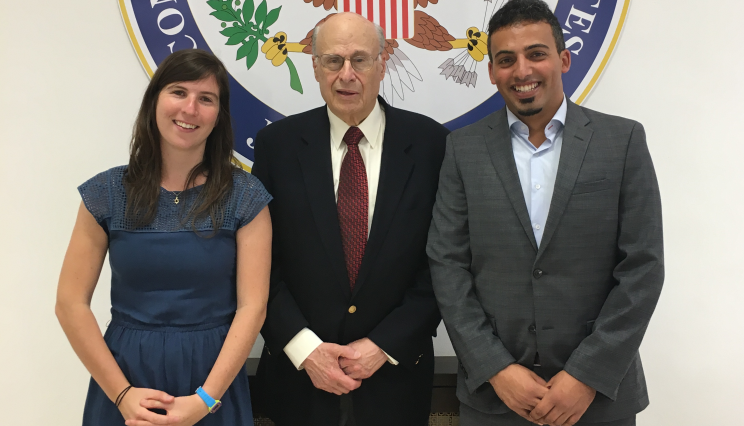 Winners of the Goldberg Prize with Victor Goldberg