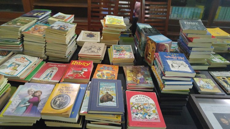 Books from the U.S. made up the first Project Buku Buku English library