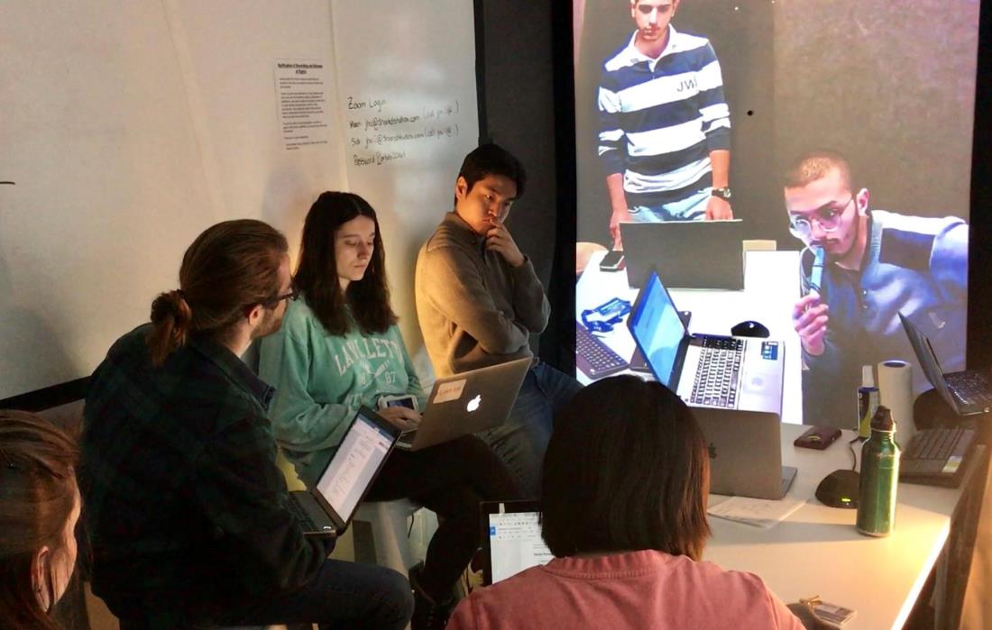 Students at Johns Hopkins University connect with students at the American University of Beirut through virtual exchange