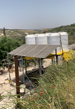 Local Skilled workers installing the PV electrical system 