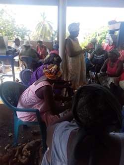Garifuna Women Gathered at the Molino