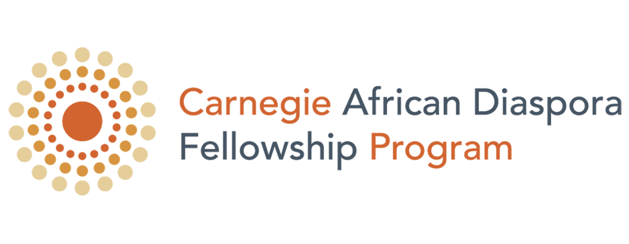 Carnegie African Diaspora Fellowship Program logo. Updated for 2021.