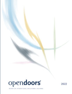 Cover image of the Open Doors® 2022 Report on International Educational Exchange