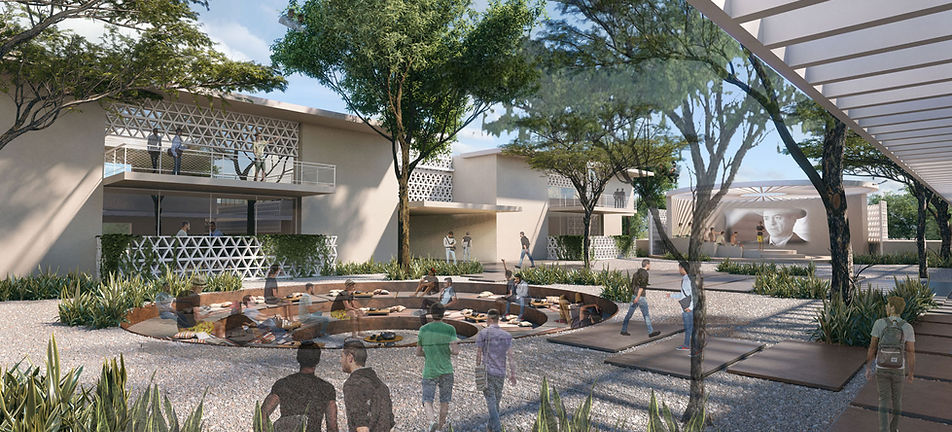 A rendering of the finalised Jusidman Campus for Bedouin Leadership