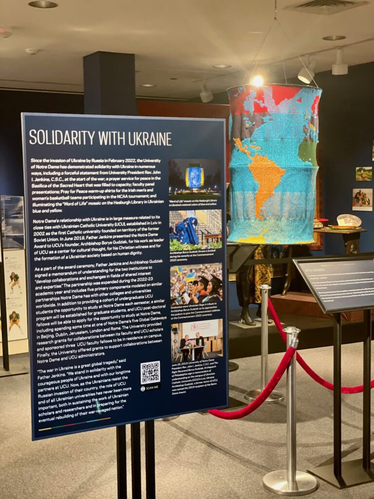 History Museum exhibit featuring “Solidarity with Ukraine”