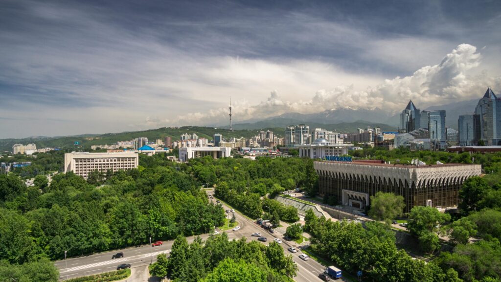 View of the city of Almaty, Kazakhstan